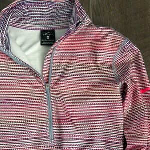 Nike Dri-FIT Pink and Purple Striped Pullover